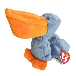 Vintage Ty Scoop the Pelican Beanie Babies Collectors Plush July 1996 4107 W Tag